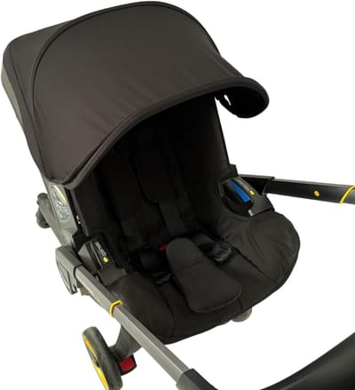 Kinderwagen Kap Vervanging - Zonnekap Doona - Bescherming Baby - Perfecte Pasvorm - 40 x 37 x 30 cm - Zwart