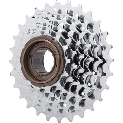 Roue Libre Arrière de Vélo Chromée Accessoire de Remplacement pour VTT 6 vitesses