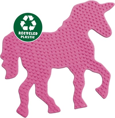 SES Green Beedz - Legbord unicorn - strijkkralen grondplaat - eenhoorn - gemaakt van gerecycled kunststof