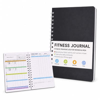 Consumerce® Fitness Journal – 1 Maand – Krachttraining Boek – Workout Dagboek – Gym Oefeningen Planner – Sport Food Logboek – Maaltijdplanner – Menuplanner – Voedingsdagboek - Afslank