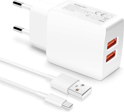Usb Adapter 12w + usb C Kabel 1M - Oplader voor a15 a17 a23 a24 a25 a26 a33 a34 a35 a36 a54 a55 a56