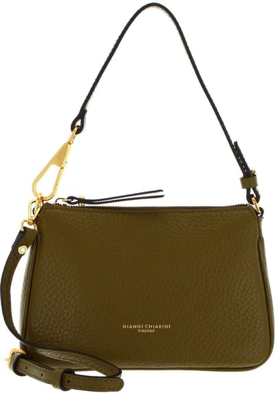GIANNI CHIARINI Leren Schoudertas Avondtas Brooke Crossbody Bag Moss Olijfgroen