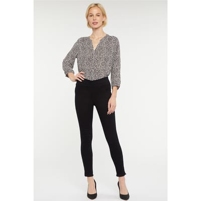 Pull-On Skinny Enkel Zwart SpanSpring™ Denim