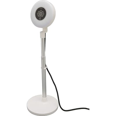 Webcam 1080P avec lumière d'appoint, lumière d'appoint réglable à 3 niveaux, hauteur rétractable, AF tactile HD avec lumière d'appoint blanc