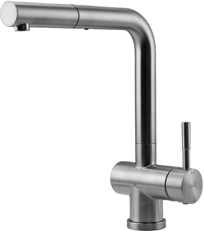 Pure.Sink Elite Steel Pulse-S keukenkraan RVS met uittrekbare uitloop PS8500-02