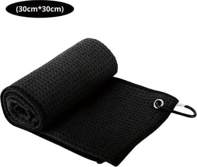 Livano Golf Handdoek - Golfhanddoek - Golf Accessoires - Towel - Comfortabel - Zwart