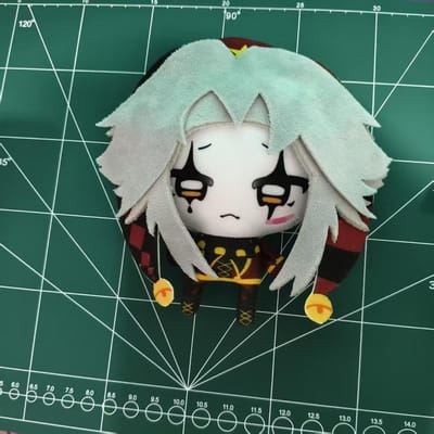 Anime Freak Circus Cosplay Pierrot Pluche Poppen Speelgoed Sleutelhanger Halloween Huil Oog Pierrot Knuffels School Verjaardag Kerstcadeau 10cm