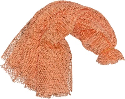 Afrikaanse netspons zalm roze - African net sponge salmon pink - Ghanaian net sponge Sapo - traditionele Ghanese scrub spons