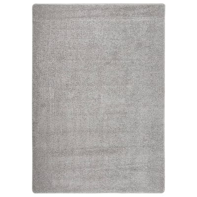 vidaXL - Vloerkleed - shaggy - anti-slip - 160x230 - cm - lichtgrijs