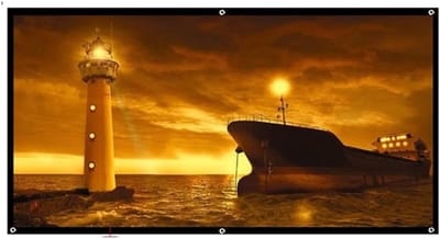 Projectiescherm - Beeldscherm - Filmavond Thuis - Kreukvrij Polyester - 120 inch - Wit