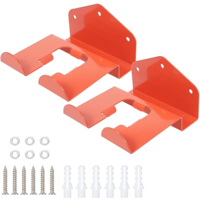 2 STUKS Weed Eater Hanger, Zware Wandgemonteerde Hangkast voor Grastrimmer, Tuingereedschap oranje