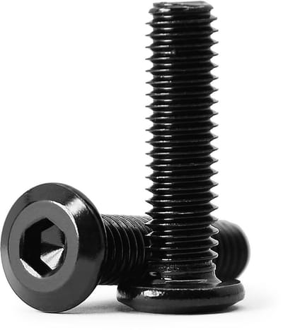 20x M6 x 20mm Schroeven Platte Kop Binnenzeskant (Inbus) 304 RVS Zwart Oxide