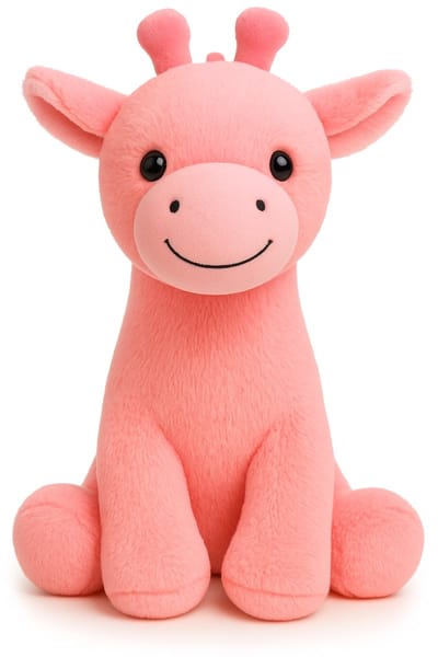 Giraffe (Roze) Pluche Knuffel 30 cm - Speelgoed Knuffels voor Kinderen Jongens Meisjes - Giraffe Dierentuin Dieren Knuffeldier