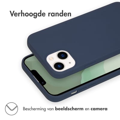 imoshion Hoesje - Geschikt voor Apple iPhone 14 Plus - Color Backcover - Donkerblauw
