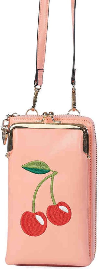Banned - Cherry Pie Cross Body Phone Telefoontasje - Roze