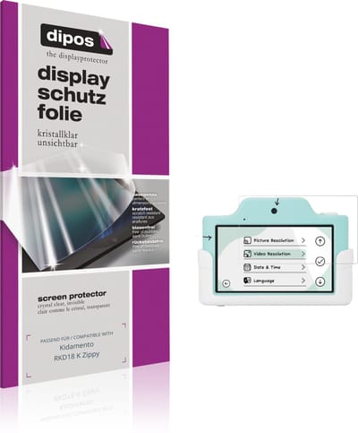 dipos – 4x Beschermfolie geschikt voor Kidamento RKD18 K Zippy | Krasbestendige & heldere Screenprotector Ultra-Thin