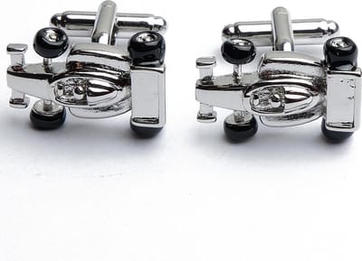 Manchetknopen - Formule 1 Racewagen Zilver