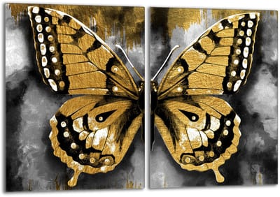 TMK ArtDeko - Glass Protectieplaat Voorfornuis - 40x52 cm - Vlinderontwerp