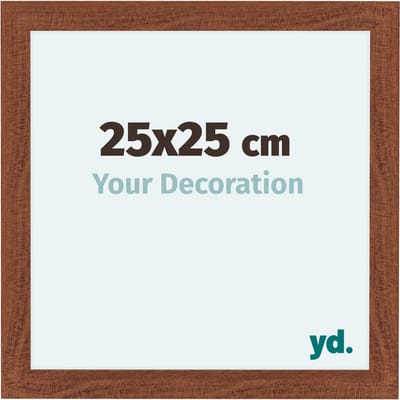Your Decoration - Fotolijst 25x25 cm - MDF - Walnoot - Como