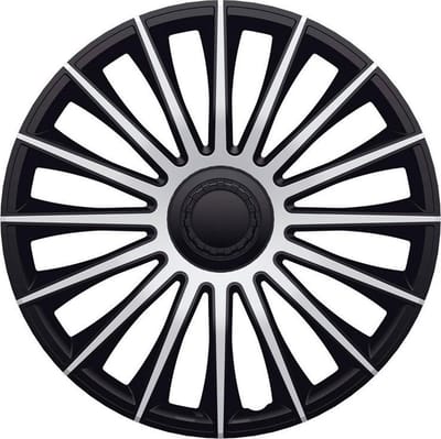 4-Delige J-Tec Wieldoppenset Austin 14-inch zilver/zwart