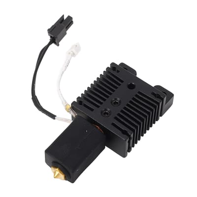 24V 60W Hotend met Koellichaam Keramische Verwarmer 0.4MM Messing Nozzle Bimetaal Heatbreak 3D Printer Hot black
