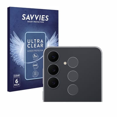 Savvies - Screenprotector voor Samsung Galaxy S25 FE (ALLEEN Camera Lens) - Folie Beschermfolie transparant 6 Stuks