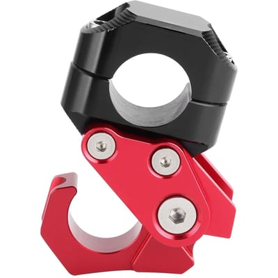 Universele Opvouwbare Haak Helm Bagage Hanger voor 0.86in Motorstuur Geschikt voor YamahaBlauw rood
