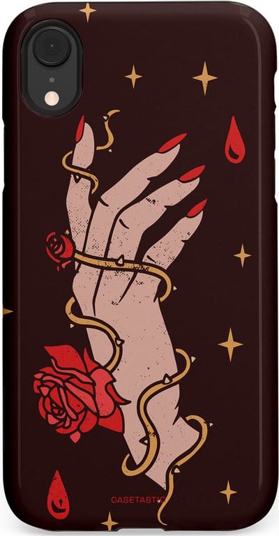 Casetastic Hoesje Geschikt voor Apple iPhone Xr - Stijlvolle Beschermende Duo-layer Case - Hartslag van tijd