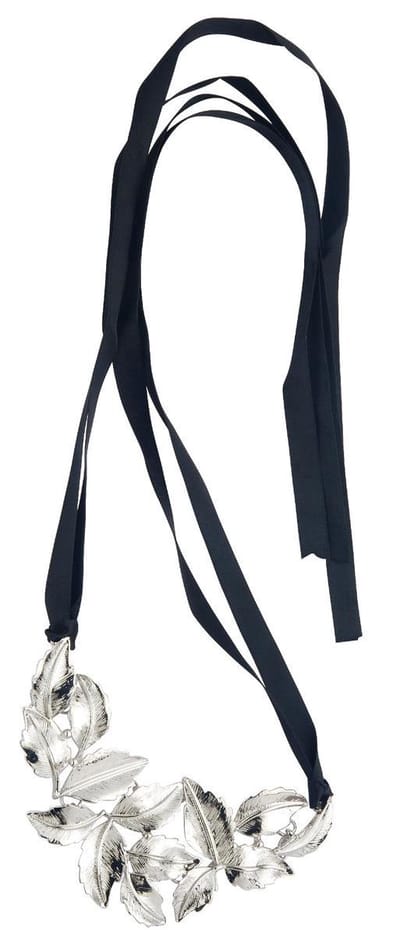 Behave - Lint ketting met Bladeren - Nikkelvrij - Trendy Modeaccessoire