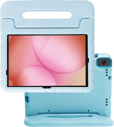 Hoes - Geschikt voor Samsung Galaxy Tab A11 Plus - Kinderhoes Shockproof Bumper - Kidsproof Case - Tablet Hoesje - Kinder Hoes Cover - Sky