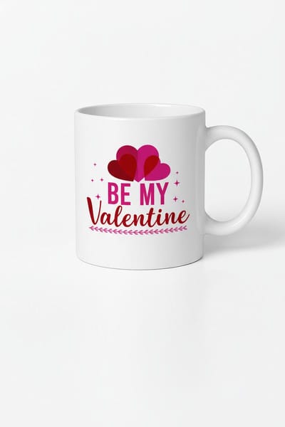 Be My Valentine Mok - Romantisch Valentijn Cadeau met Harten