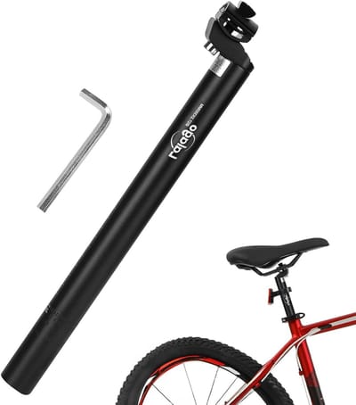 Verstelbare Aluminium Fietszadelpen 400 mm - Lichtgewicht, Duurzaam en Comfortabel voor Fietsen