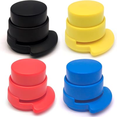 Nietloze nietmachine - Mini bindapparaat - Papier binden - Milieuvriendelijk en herbruikbaar - 4 stuks - Meerkleurig