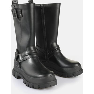 Buffalo Bikerlaars - ASPHA BIKER BOOT HI - EU37 - voor Vrouwen - zwart