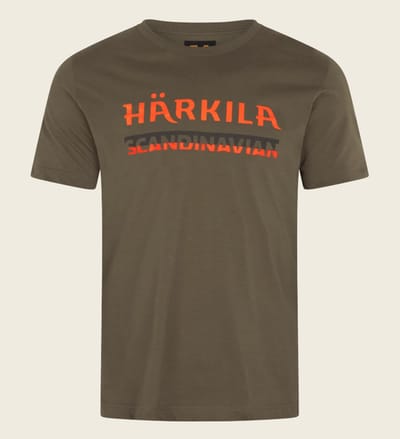 Härkila Scandinavian S/S t-shirt Outdoor T-shirt Scandinavisch T-shirt Korte mouwen T-shirt Jacht T-shirt Groen Maat -4XL