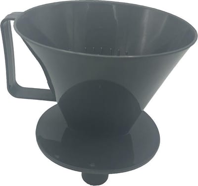 Koffiefilterhouder met tuit - grijs