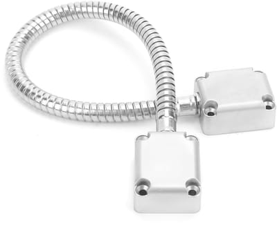 Dailygoods- Deurlus Roestvrij staal - Draadbeschermer - Koordorganisator - Flexibel - Toegangscontrole - Beveiligingsproduct - Kabelbescherming