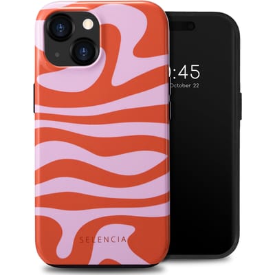 Selencia Hoesje - Geschikt voor Apple iPhone 15 - Backcover - Dream Swirl Pink