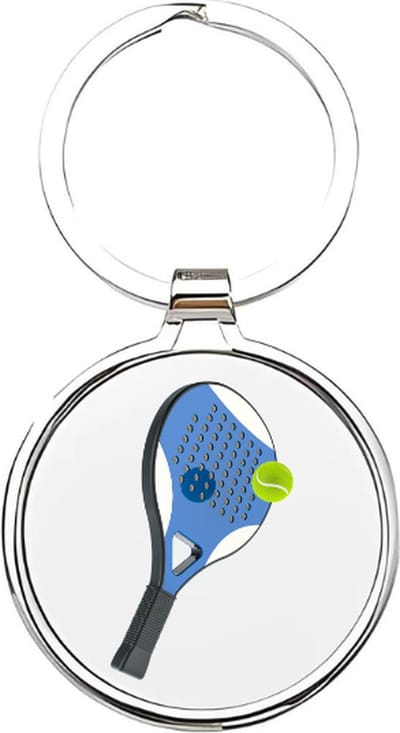 Akyol - padel Sleutelhanger - Tennis - padellers - padellen - padeller - paddle - squash - squashen - squasher - tennissen - padelster - cadeau voor mensen die van padel houden - cadeau voor een padeller - 4 x 7,5 CM