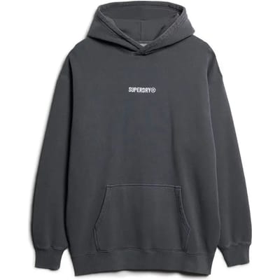 Superdry - Hoodie met losse pasvorm en klein logo - Heren - Hoodies