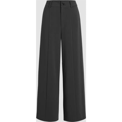 Hoge Taille Wijde Pantalon met Plissee