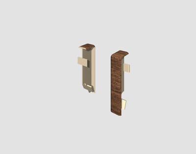 EGGER-verbindingselement voor 6 cm plint KUBUS Walnoten bruin