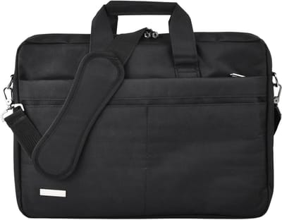 Waterdichte 15.6-16.1 Inch Laptop Bag met Schouderband en Handvat, Schokbestendige Notebook Tas in Zwart, Ideaal voor Werk en Reizen