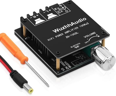 Mini Audio Versterker - Stereo Ontvanger - Muziek Streamen - Bluetooth 5.0 Connectiviteit - Compact Formaat
