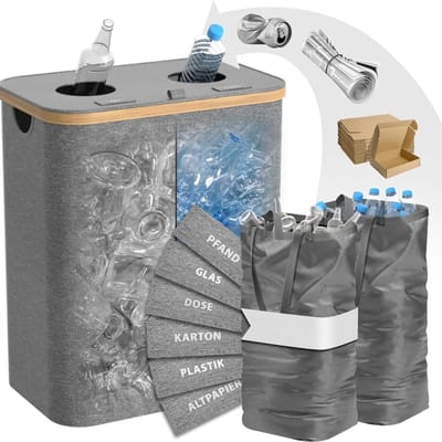White-Label® Statiegeld Container - Recycle Bak Flessen en Blikjes - Flessenbak - Flessentassen