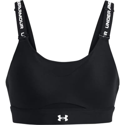 Under Armour UA Infinity High 2.0 Bra Dames Sportbeha - Zwart - Wit