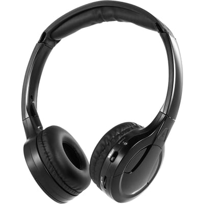 IR-infrarood draadloze hoofdtelefoon Stereo opvouwbare auto-headset Oortelefoon Bekabelde oortelefoon Dual Channel voor dvd-speler in de auto