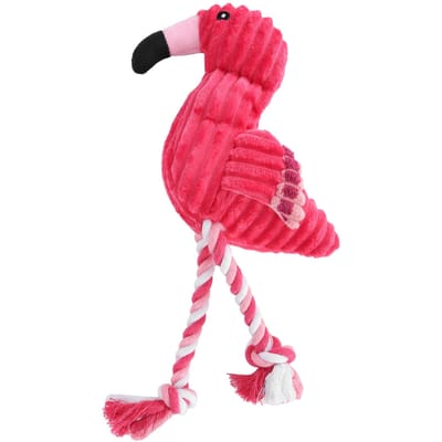 Pluche piepspeeltje voor honden, kauwspeeltje met geluid, vogeltje, tandreinigingsspeeltje voor kleine, middelgrote en grote honden red