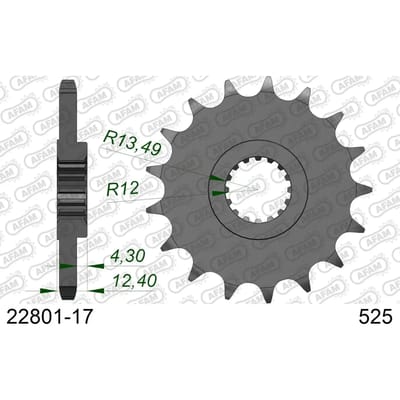 Tandwiel Afam 525 17 dents