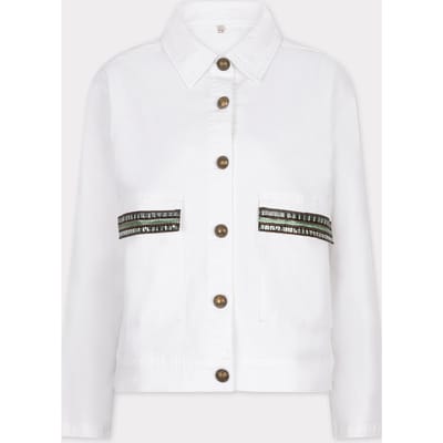 EsQualo Jacket Fancy Embellishment Off White Maat: 36 | Spijkerjassen Outlet | Dames | Wit